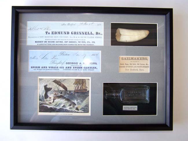 A grouping of 19th century Whaling related items